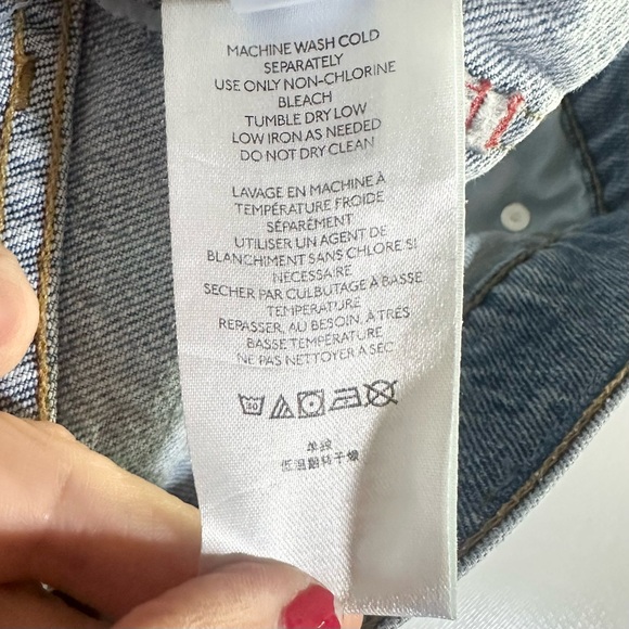 BDG Urban Outfitters High Waisted Flare Leg Stretch Distressed Blue Jeans Sz 29 - Picture 6 of 6